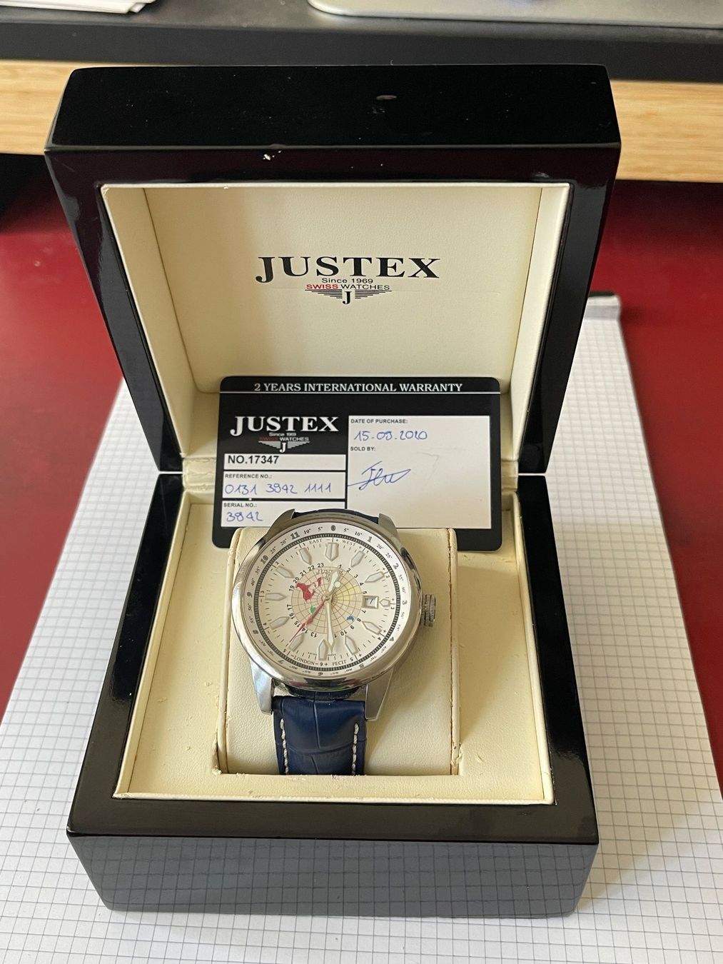 Orologi: Justex Herren Uhr Akropolis GMT – Usato da Binningen venduto da Raymanfisch 1