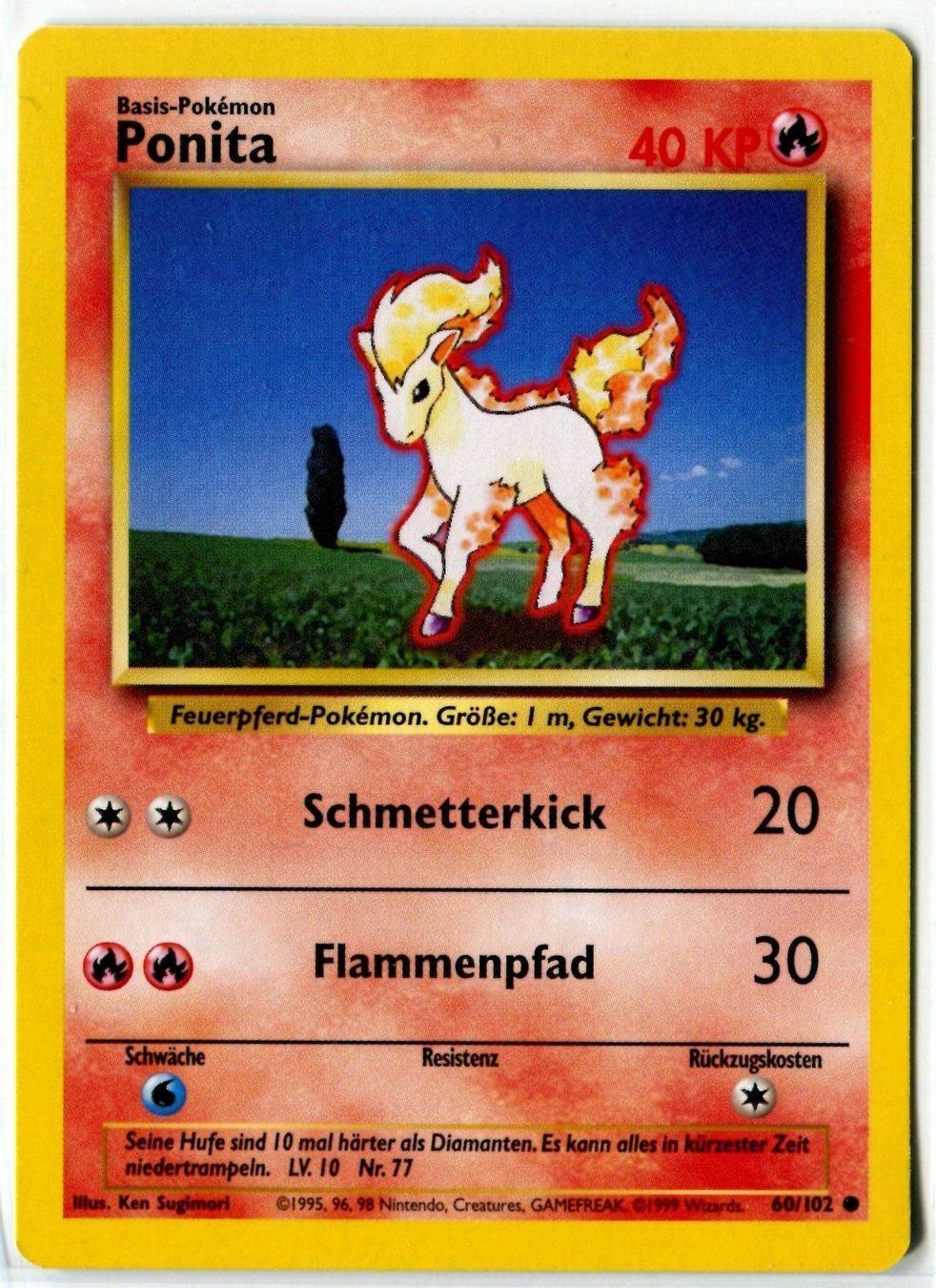 Pokémon Carte collezionabili: Ponita Basis Set 60/102 Deutsch – Nuovo (secondo la descrizione) da Dornach venduto da Deco89