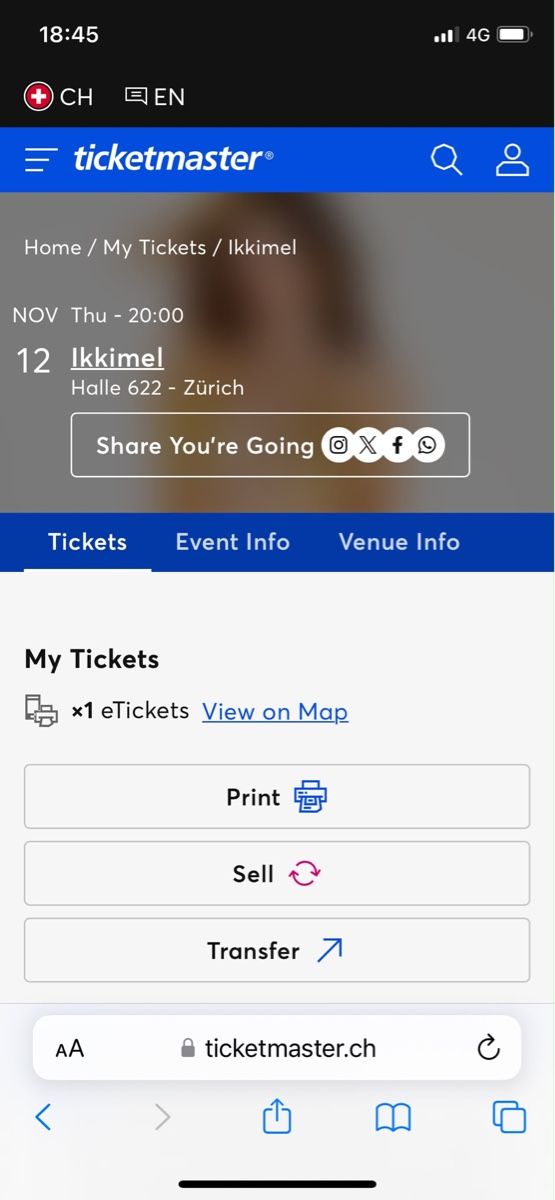 Biglietti: Ikkimel Konzert Ticket  – Nuovo e nell'imballaggio originale da Zürich venduto da lei_cjg5