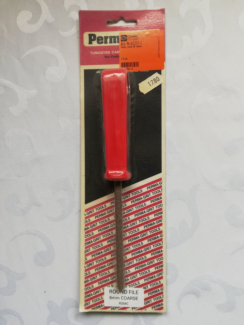 Modellismo RC: Perma-Grit Feile rund 6mm grob – Nuovo e nell'imballaggio originale da Flüh venduto da AMS-Modellbau