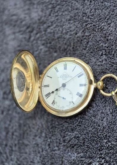 Altri accessori per orologi: Taschenuhr antik, mit Kette – Usato da Binningen venduto da Masc61
