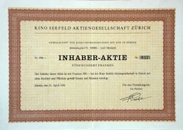 Kino Seefeld AG, Zürich - 1956