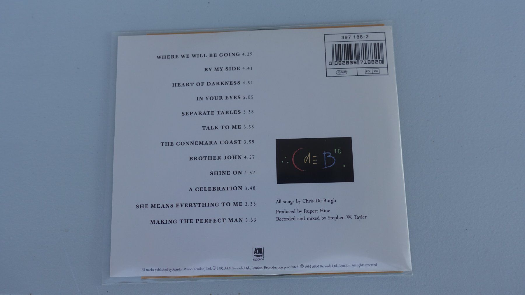 CD: CD - Chris de Burgh - POWER OF TEN – Usato da Schwyz venduto da Burnsdesign 1