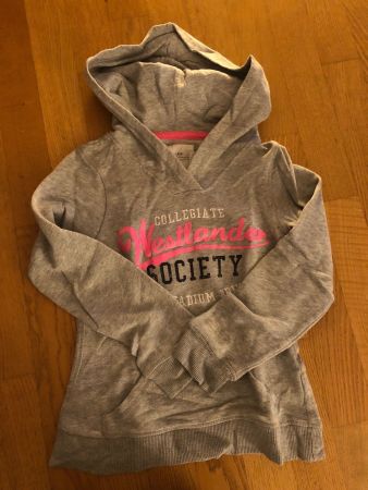 H&M KAPUZENPULLOVER 146/152 grau