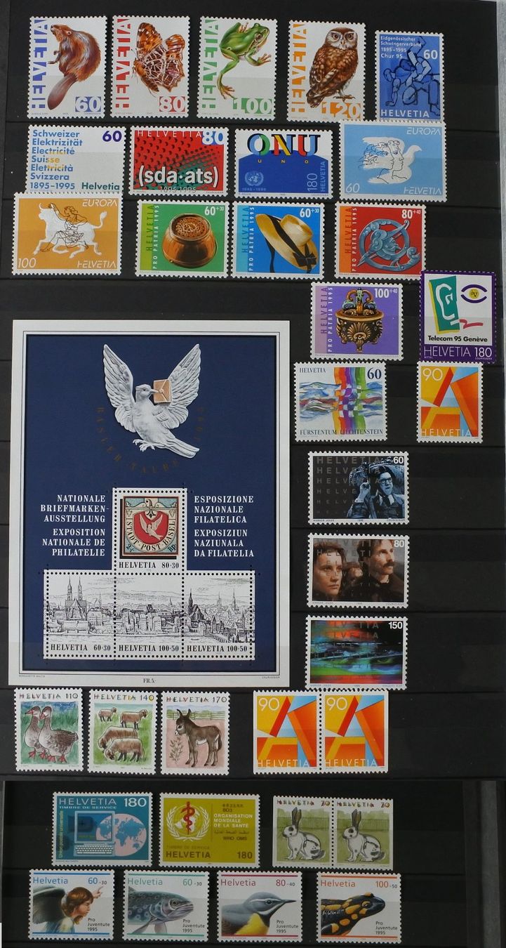 Alle Briefmarken: Schweiz 1995 Jahresserie – Neu (gemäss Beschreibung) aus Lugano von fc2017