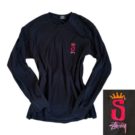 Stussy long sleeve tshirt top vintage y2k