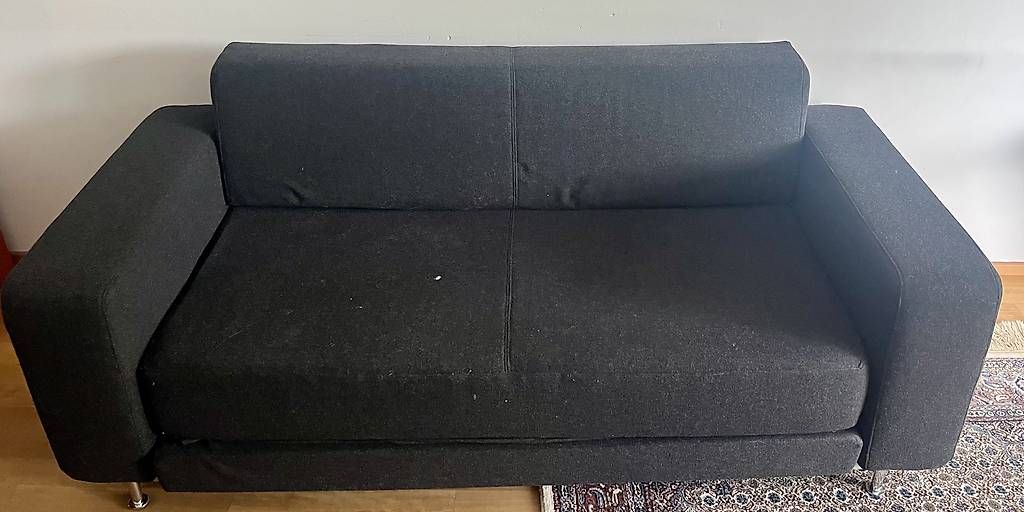 Divani: Softline Sofa, Schlafsofa, anthrazit – Usato da Zürich venduto da chiffchaff