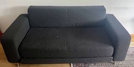 Softline Sofa, Schlafsofa, anthrazit