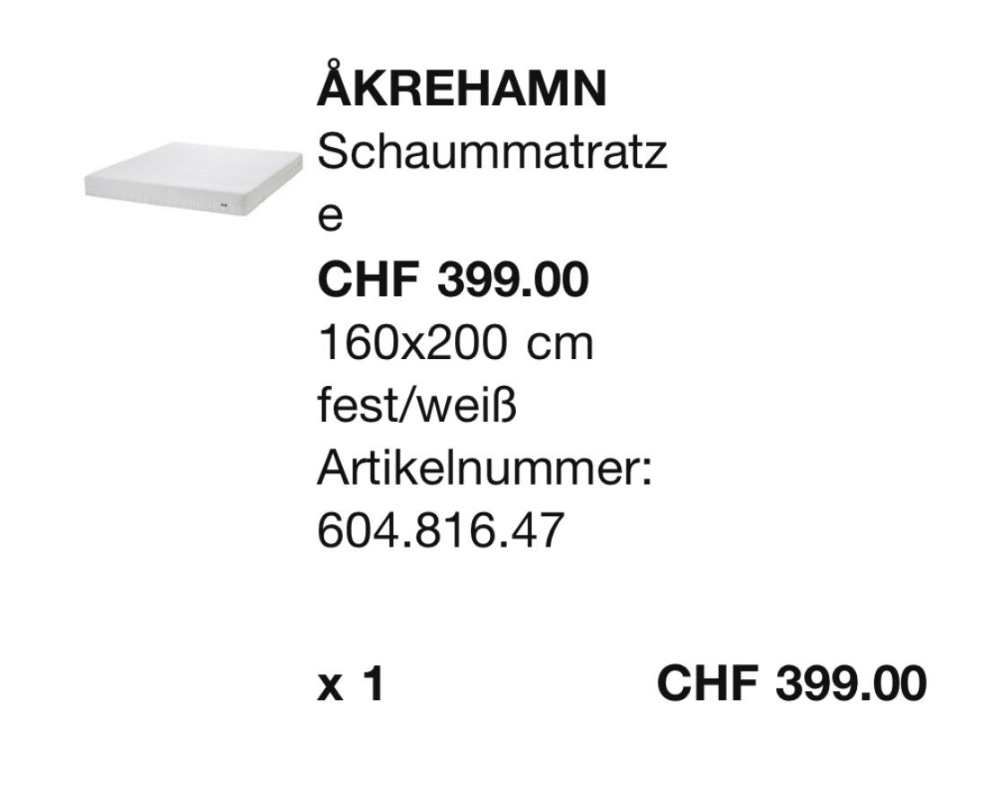 Letti: HEMNES Schlafzimmermöbel + Matratze – Nuovo (secondo la descrizione) da Fislisbach venduto da jelennn 3