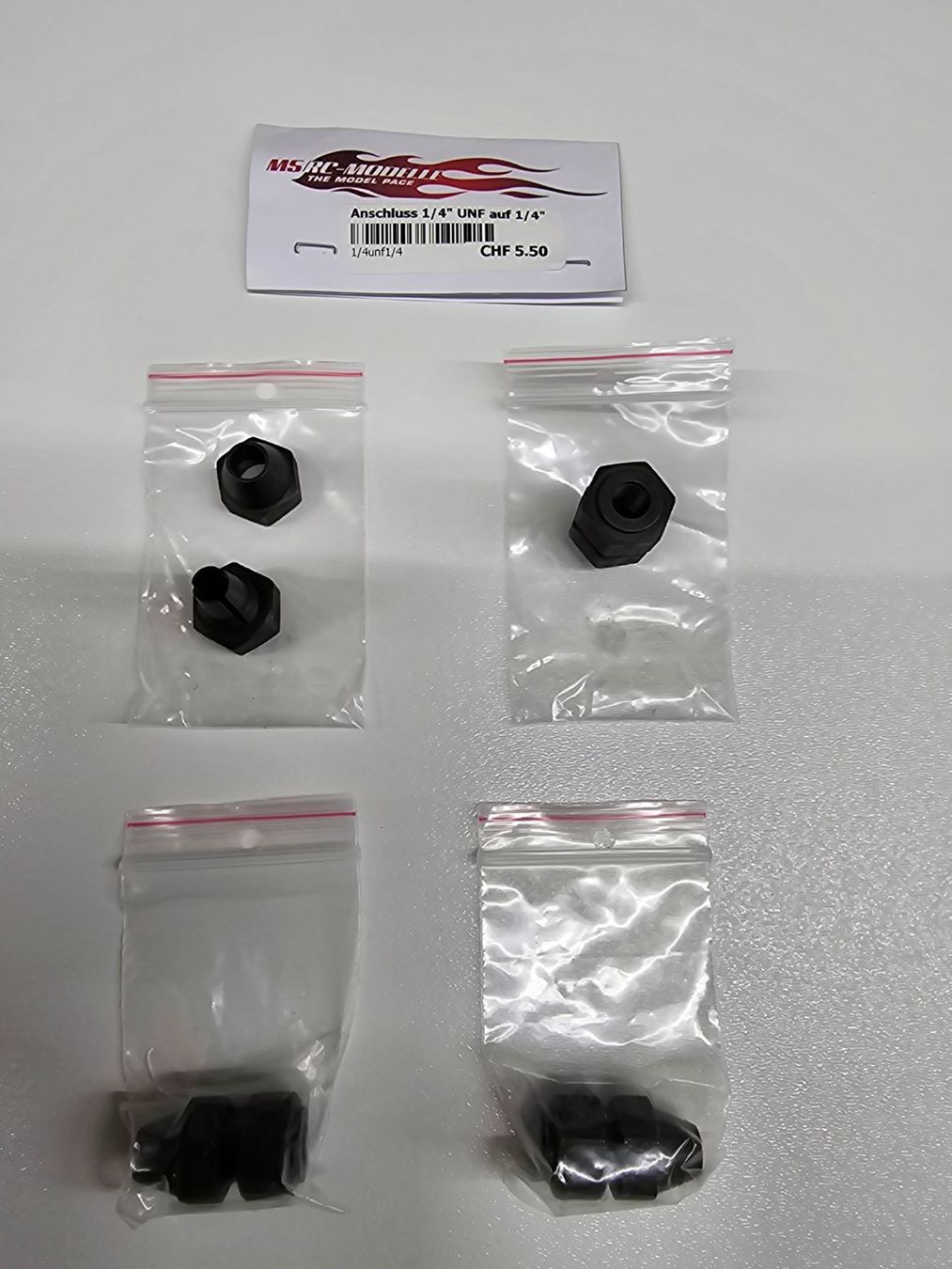 Modellismo RC: 4stk. Wellenanschluss 1/4" auf 1/4" – Nuovo e nell'imballaggio originale da Rüti ZH venduto da Madeira14