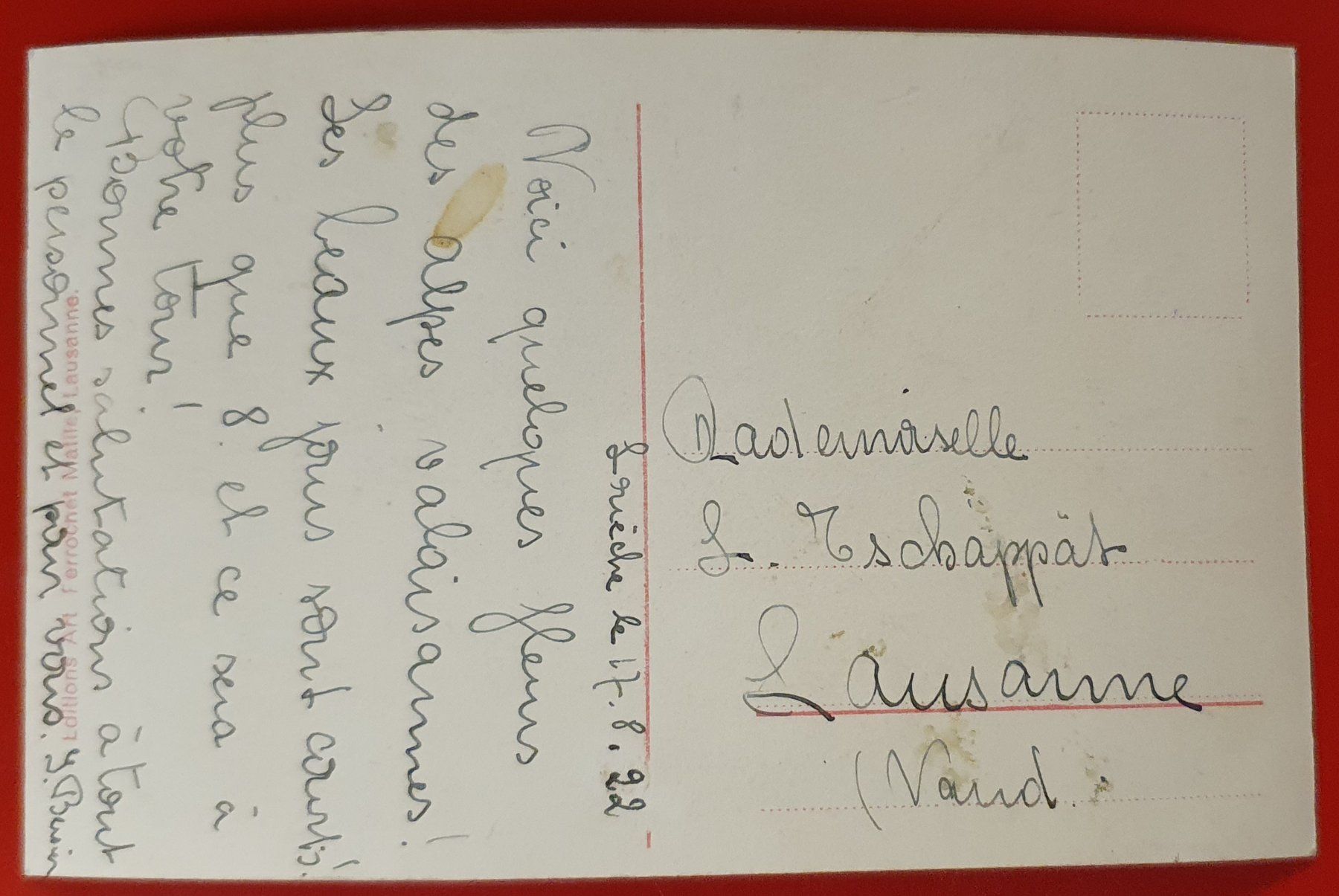 Cartoline postali: Loeche les Bains 1922 -  Etudes de chalets – Usato da Kreuzlingen venduto da Rschweiz1 1