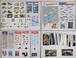 ≈510 Sticker Fische/Wassertiere - inkl. Panini, Disney, etc.