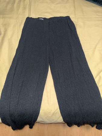 PULL&BEAR Damen Hose Schwarz Gr. L