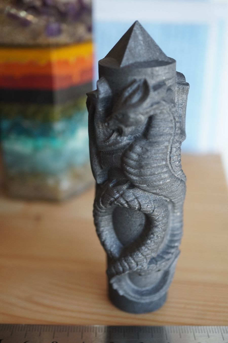 Minerali & Pietre curative: Schungit  Spitze Drachen  10.5cm – Nuovo e nell'imballaggio originale da Eschenbach SG venduto da craniums 1