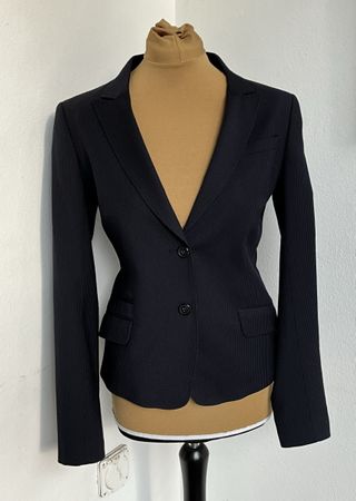 Blazer Tiger of Sweden, dunkelblau, Nadelstreifen, Gr. 40