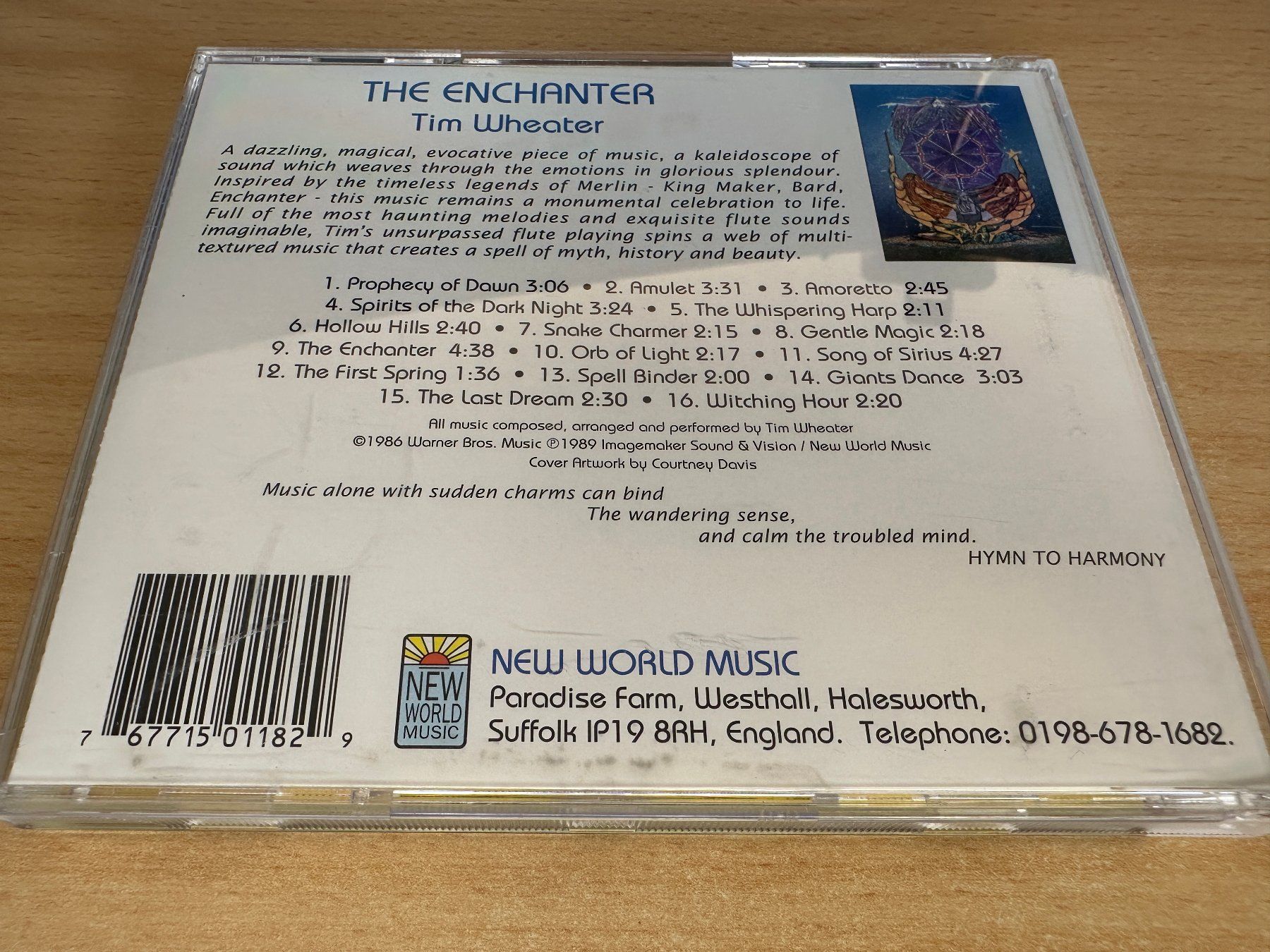 CD: Tim Wheater – The Enchanter – Usato da Rikon im Tösstal venduto da Alpenmutz 1