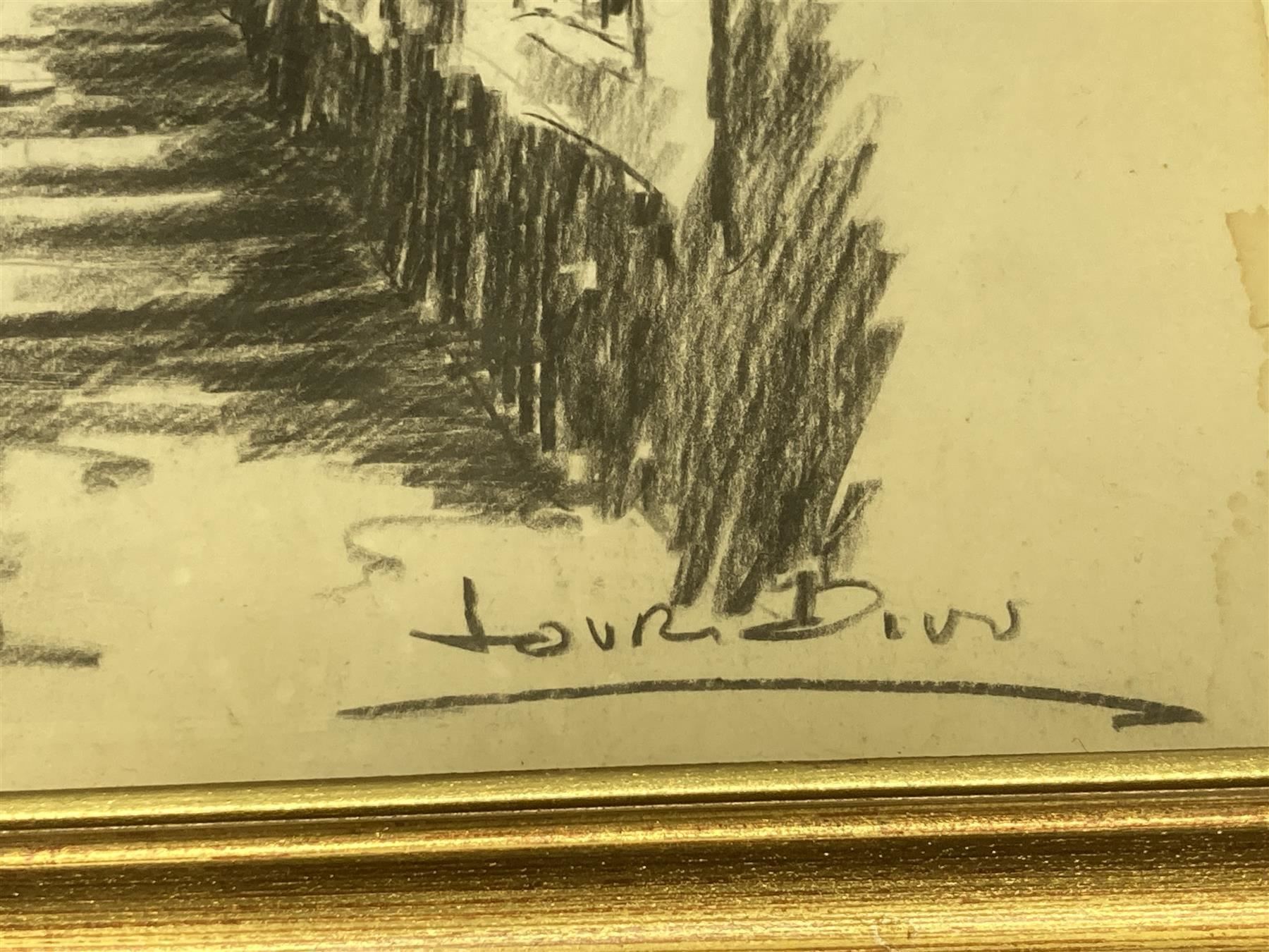 Dipinti: (ca) Treppe zur Kirche sign – Usato da Bern venduto da Jwpm66 4