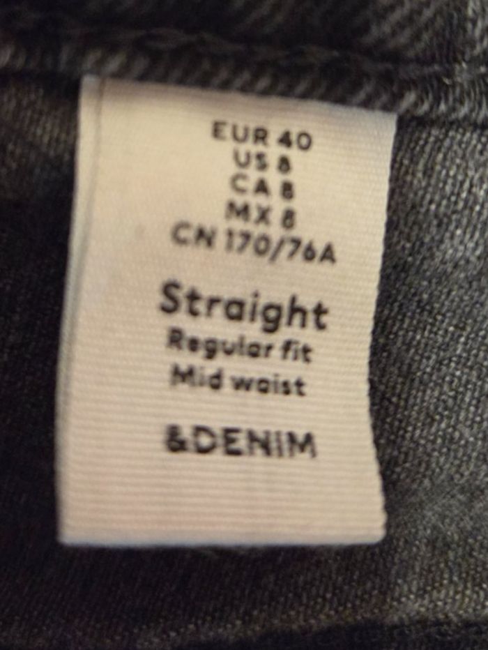 Jeans: H&M - dunkelgraue Jeans, Grösse 40, 100% Baumwolle – D'occasion à Subingen par DENDLE20 3