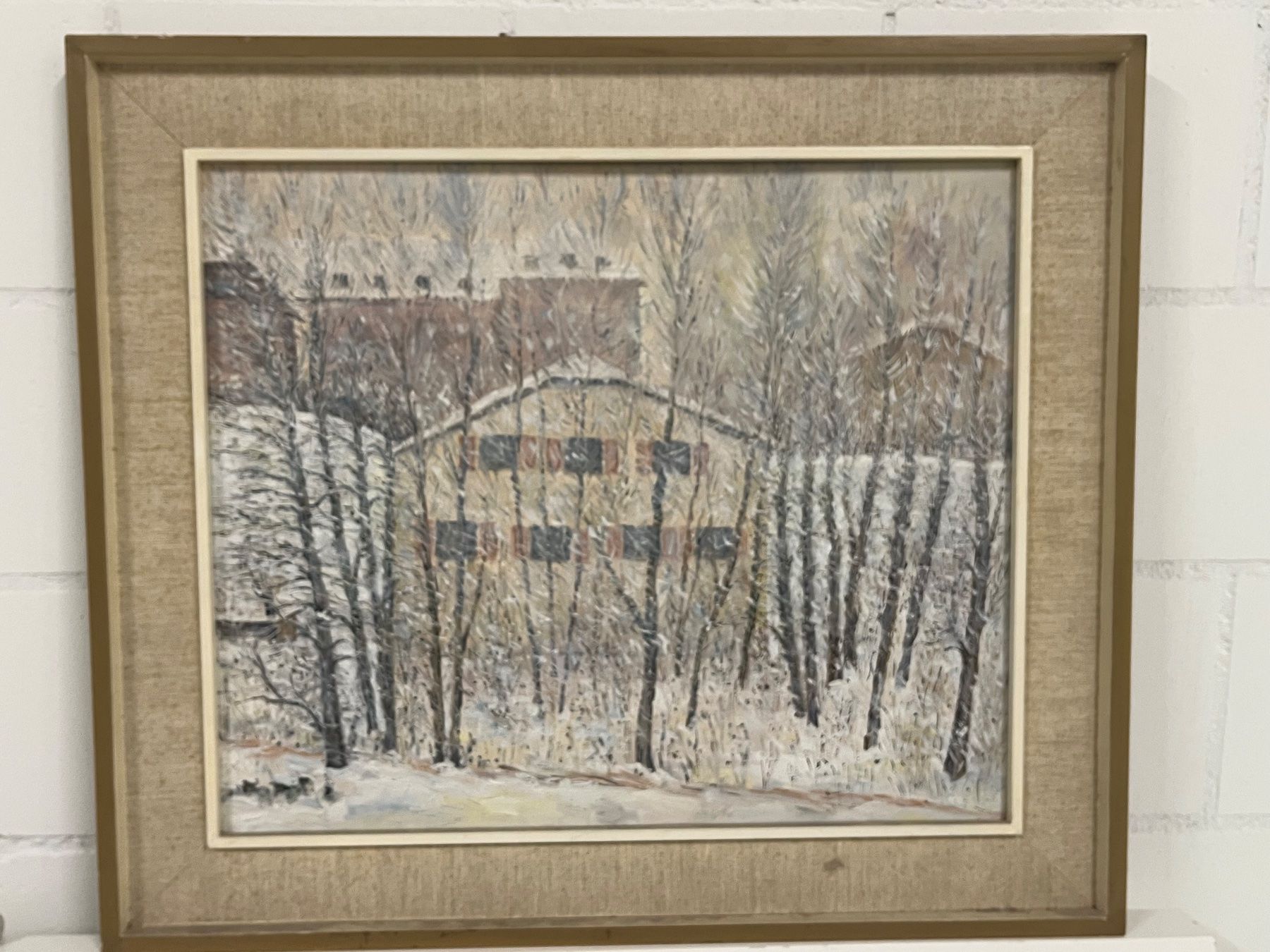 Dipinti: Eine traumhafte Winterlandschaft ÖlGemälde – Usato da Basel venduto da PAUL_ART