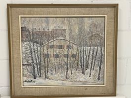Eine traumhafte Winterlandschaft ÖlGemälde