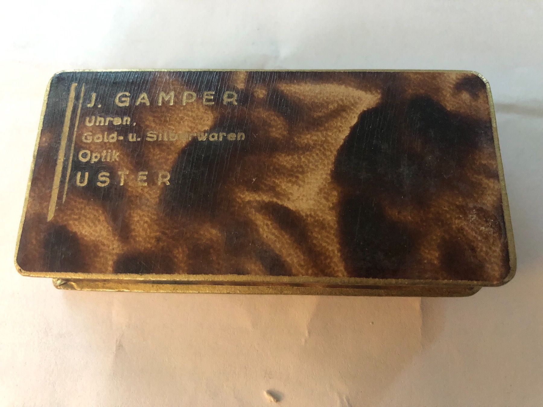 Dosen: J. Gamper Uhren Gold- & Silberwaren Schatule, Büchse – Gebraucht aus Winterthur von cheerio97 4