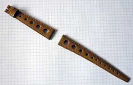 Vintage TISSOT Echtleder Armband 15mm