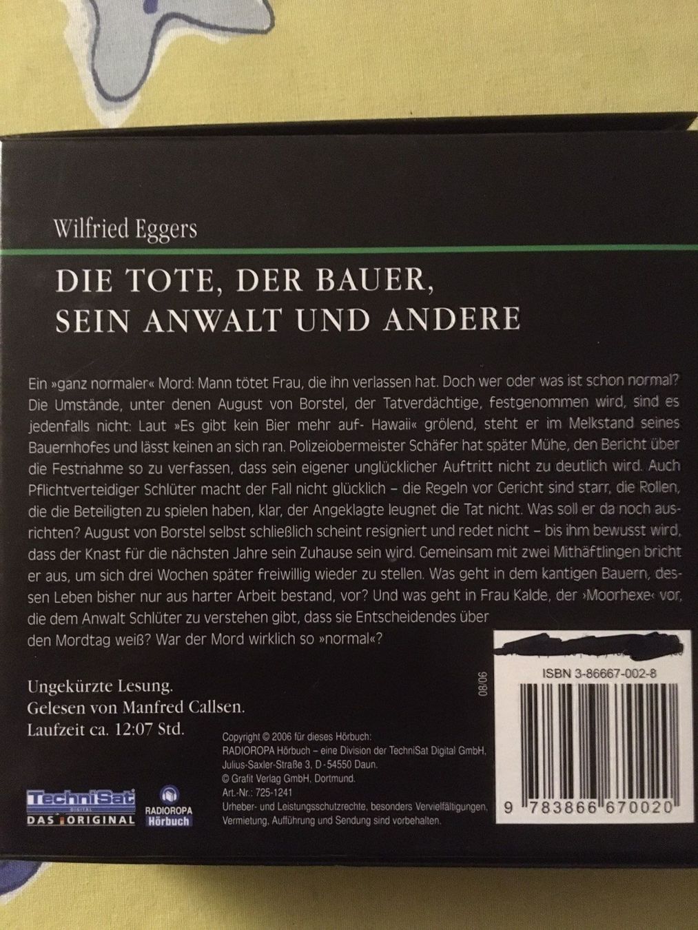 Hörbücher: Die Tote,der Bauer,sein Anwalt und Ander – Gebraucht aus Däniken SO von Sonjab0 1