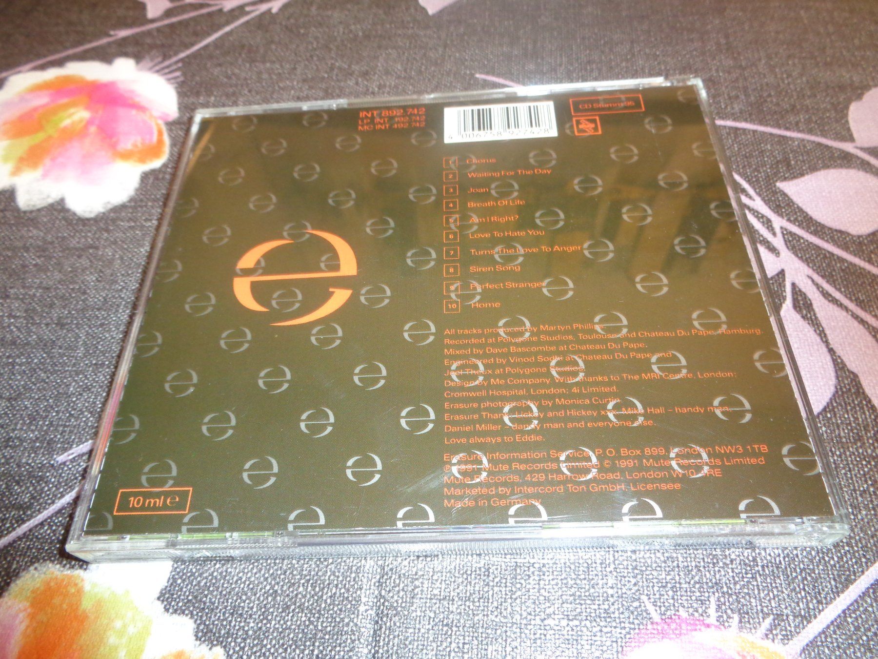CDs: Erasure -Chorus CD – Gebraucht aus Olten von Disc-Ausverkauf 1