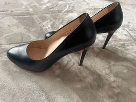 Pumps Navyboot dunkelblau Leder Grösse 38