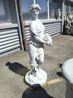 Jugendstil Garten Deko Skulptur Frau mit Muschel H136cm