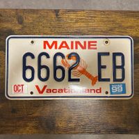 🇺🇸 U.S. Autoschild - Maine 6662 EB - ORIGINAL