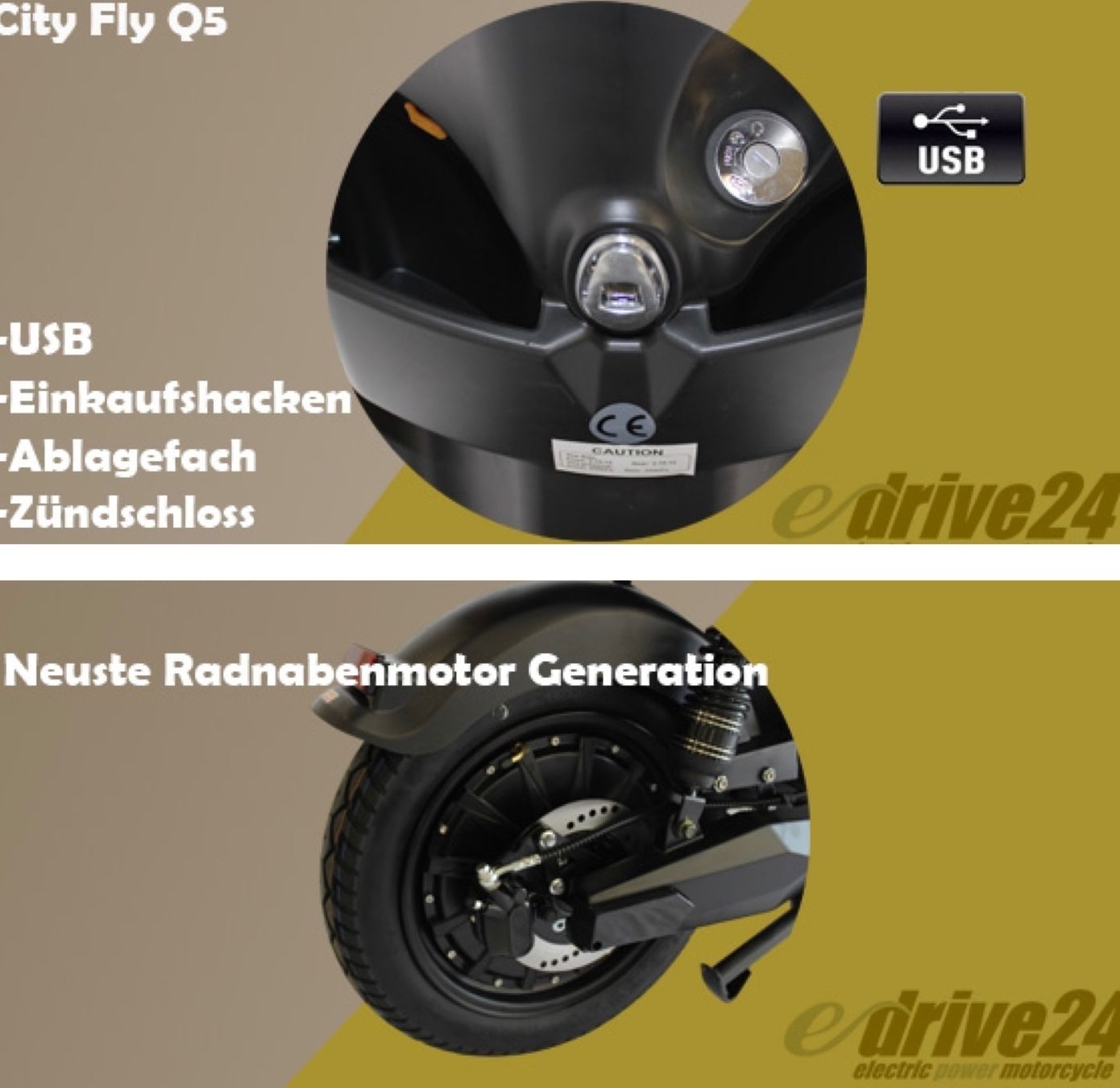Scooter: Elektro Roller City Fly (Q5) – Nuovo (secondo la descrizione) da Regensdorf venduto da e-drive24 4