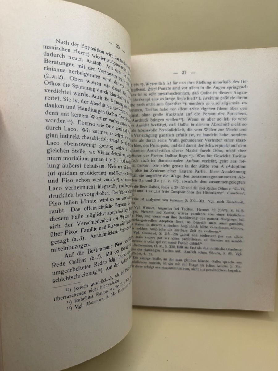 Bücher: Paul Ammann Tacitus Kaiser Otho Dissertation Bern 1931 – Gebraucht aus Genève von sho_67qj 5
