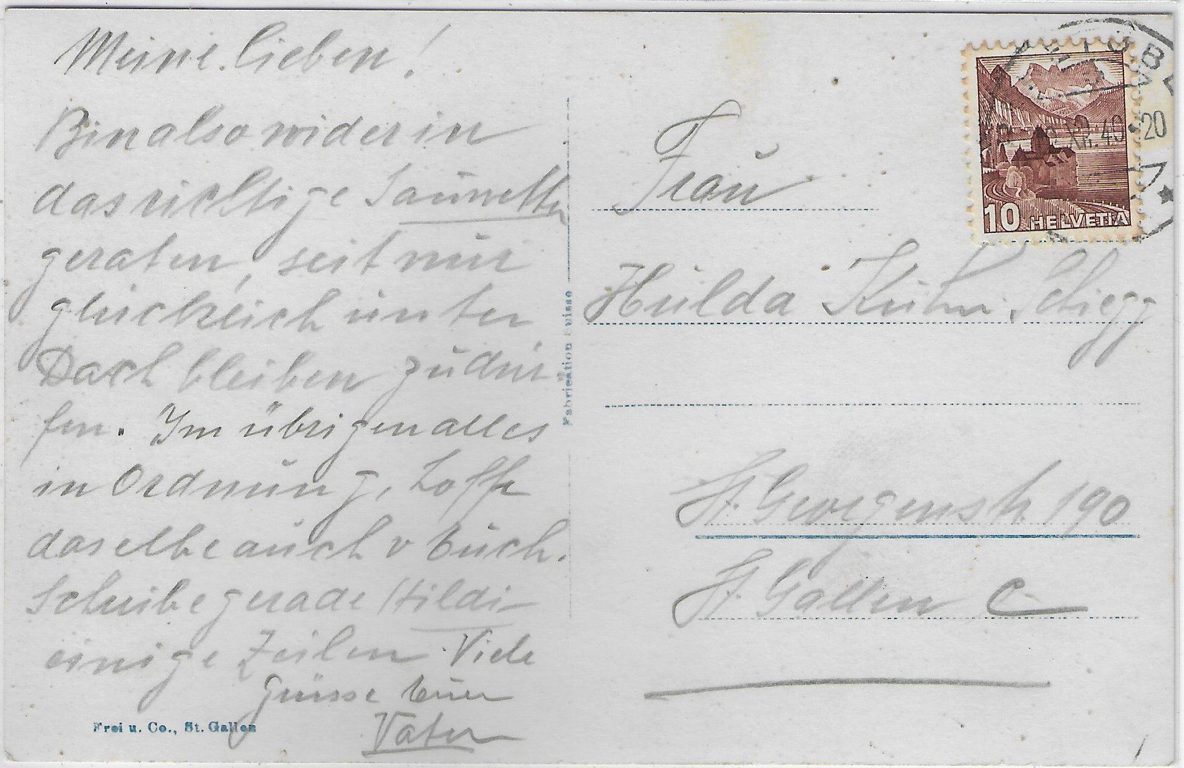Cartoline postali: Rehetobel - Generalansicht – Usato da Ettingen venduto da Kartenplanet 1
