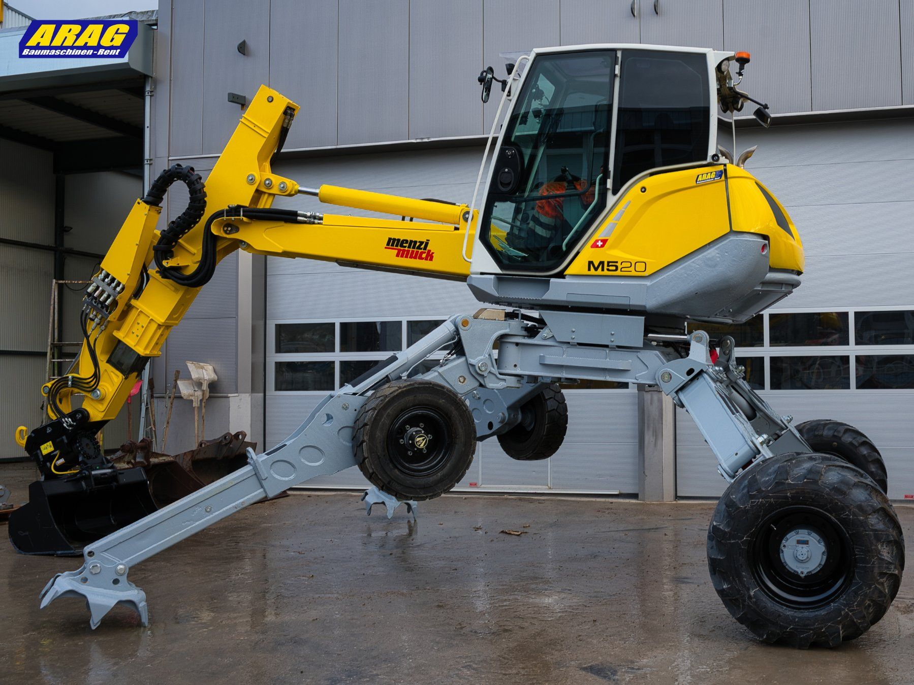 Menzi Muck Escavatori: Menzi Muck M520 Schreitbagger – Usato da Hasle LU venduto da Arag08 5