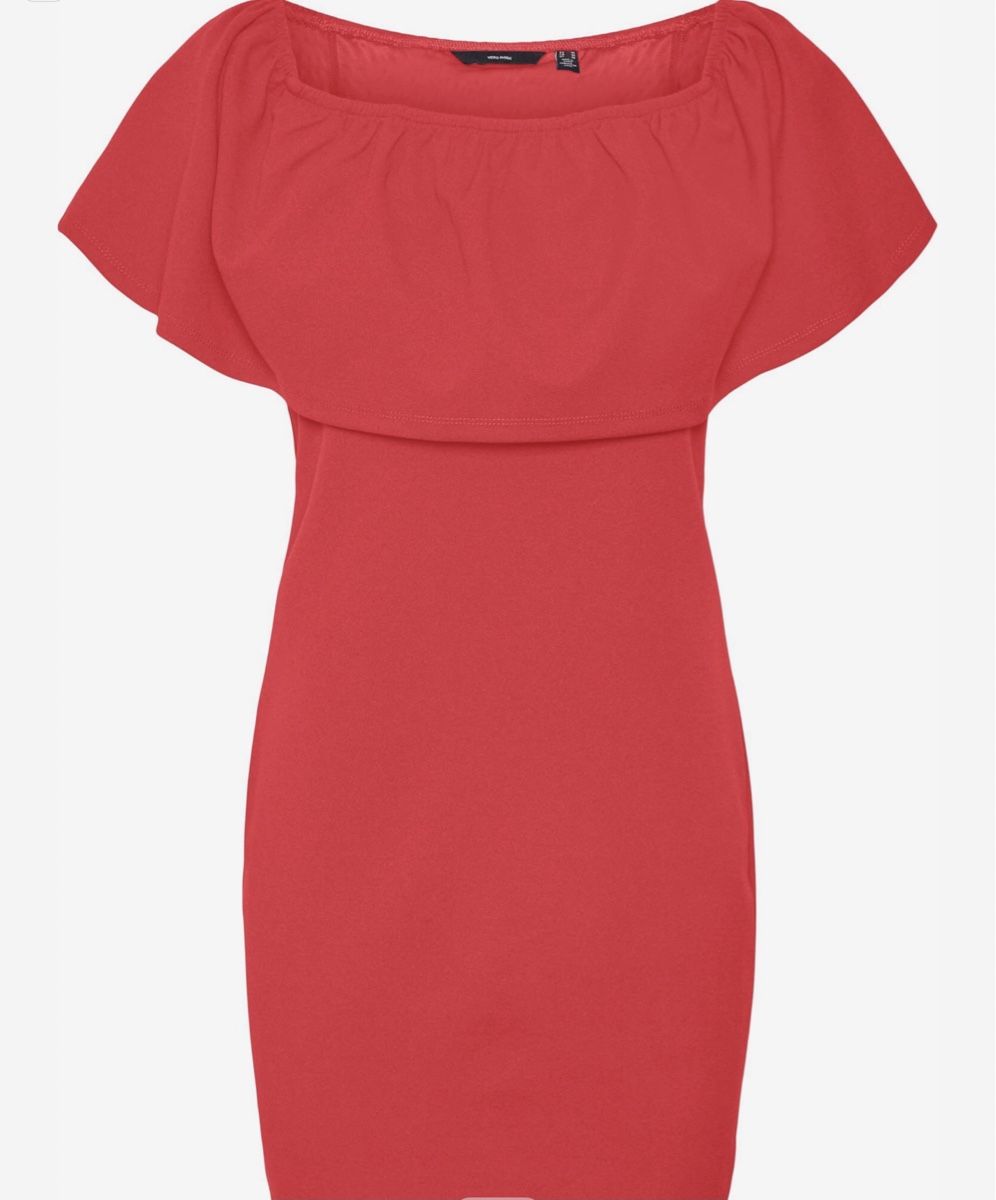 Vero Moda Kleider: Robe rouge Vero Moda épaules dénudées NEW – Neu und originalverpackt aus Vuadens von Nina11 4