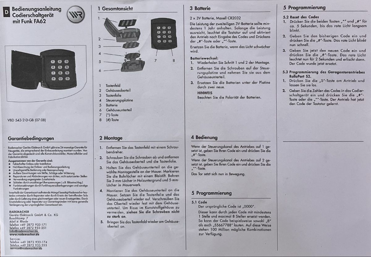 Sonstiges Elektromaterial: Codetaster – Gebraucht aus Gadmen von Gadmer1 3