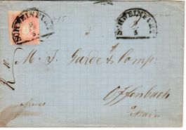 Brief, Bayern 1869 - Hufeisenstempel