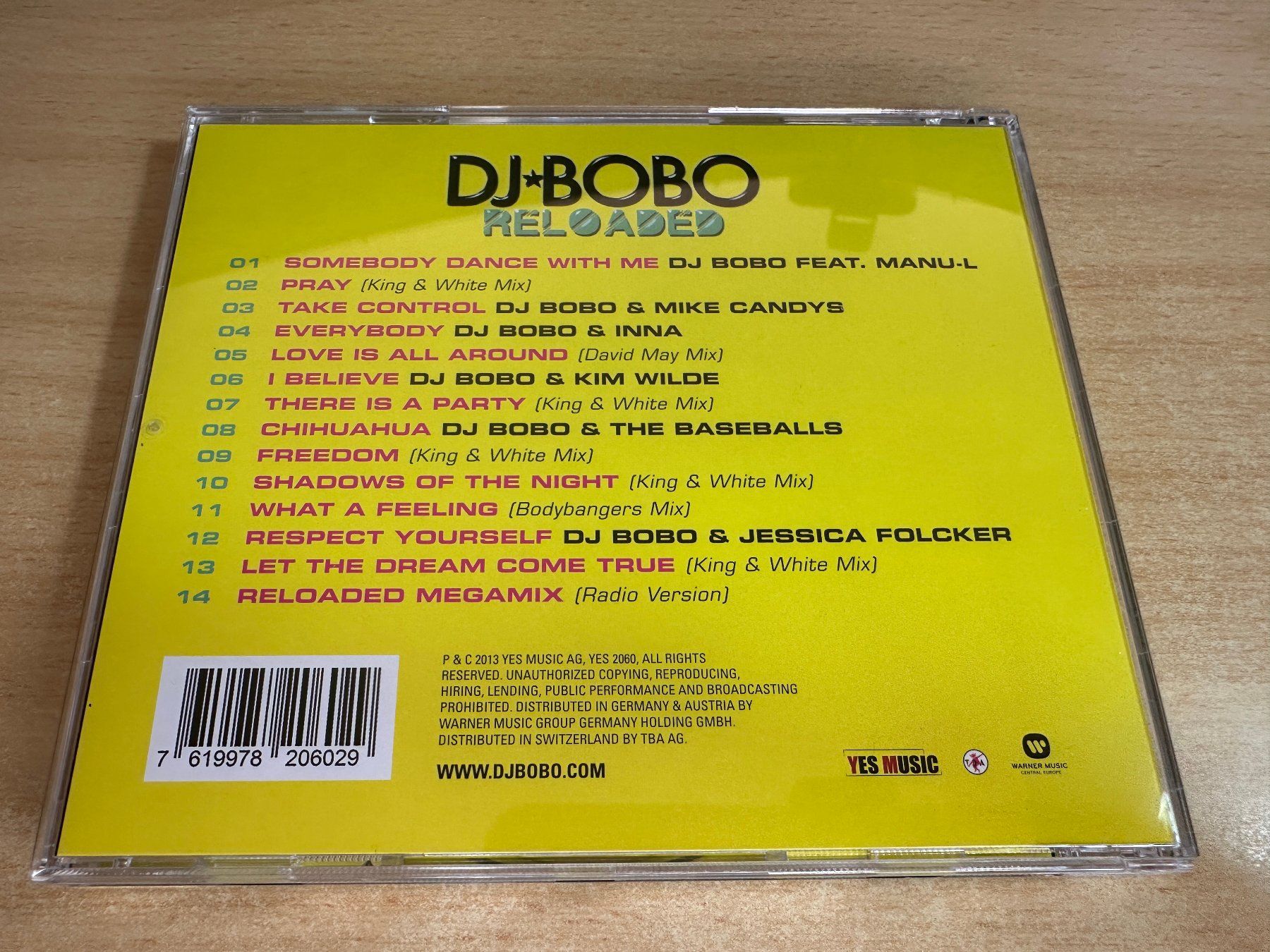 CD: P1 DJ BoBo – Reloaded – Usato da Rikon im Tösstal venduto da Alpenmutz 1