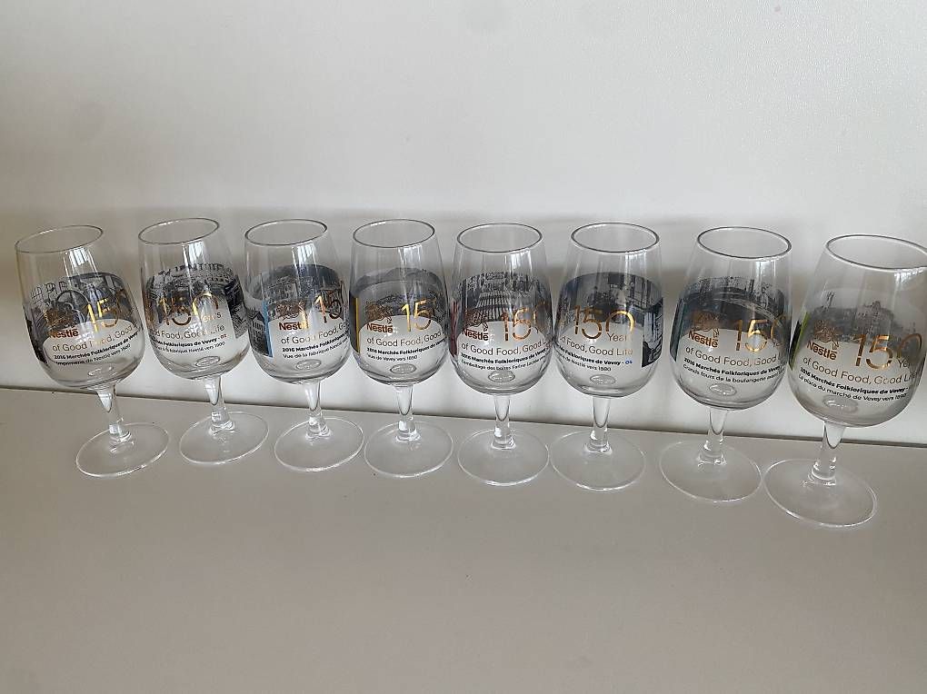 Bicchieri: 8 verres150 ans Nestlé limited edition – Nuovo (secondo la descrizione) da Boudry venduto da may555 1