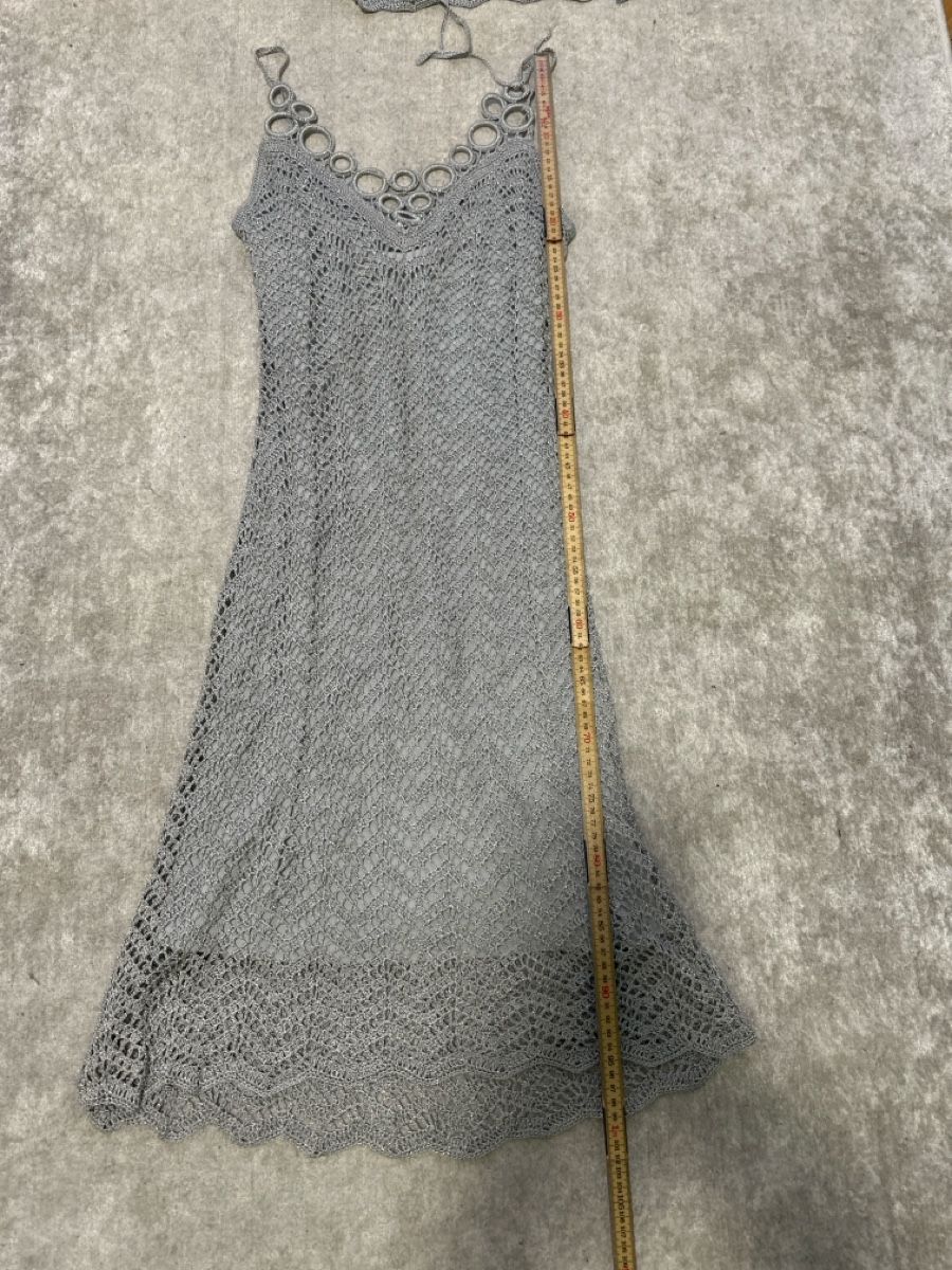 Vestiti: Silberkleid gehäkelt Grösse 36 – Usato da Zürich venduto da MCT1708 1