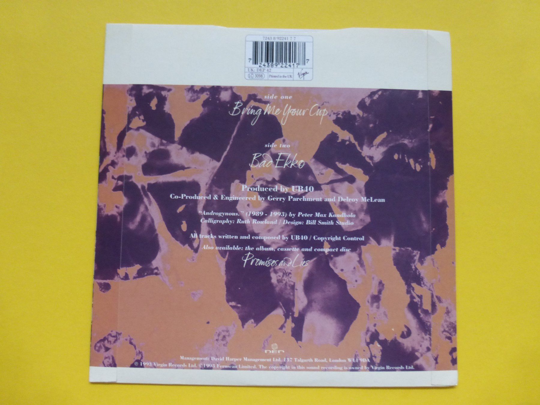 Dischi in vinile: UB40 – Bring Me Your Cup – Usato da Zürich venduto da Swiss57 1
