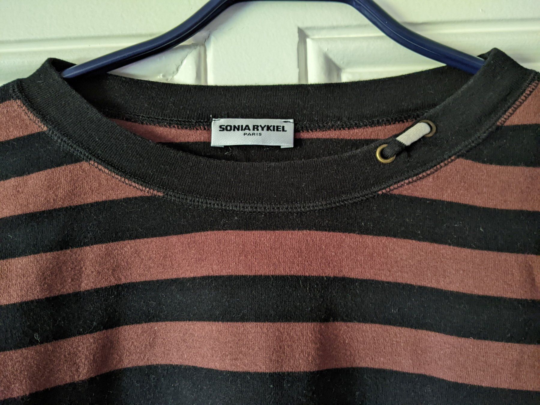 Sonia Rykiel Pulls & Sweat-shirts: SONIA RYKIEL : Pull-sweat rayé noir-brun S – Neuf (Voir description) à Petit-Lancy par lilycerise 3