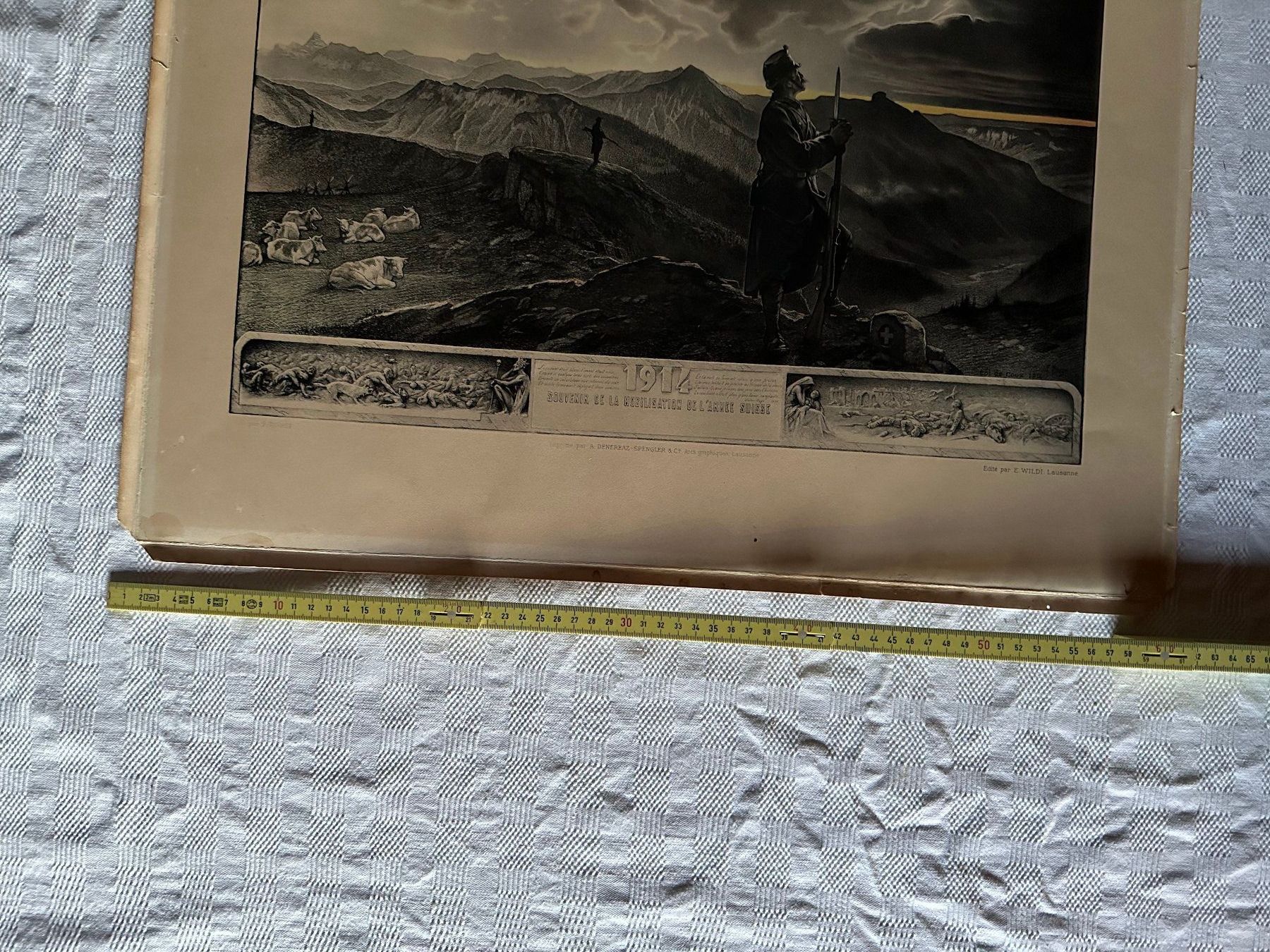Foto & Immagini: Affiche "Souvenir de la mobilisation 1914" – Usato da Ste-Croix venduto da BuffetSC 2