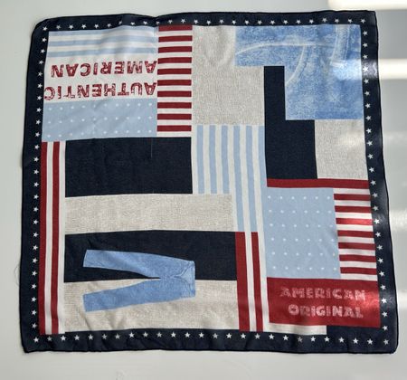 Bandana American Original Stars Stripes Cotton New