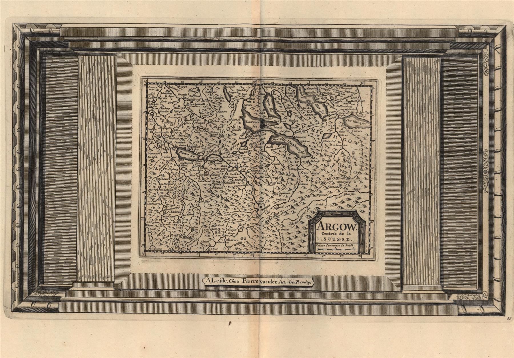 Cartes géographiques & atlas: Aargau  Kupferstich selten – D'occasion à Rafz par Helvet32