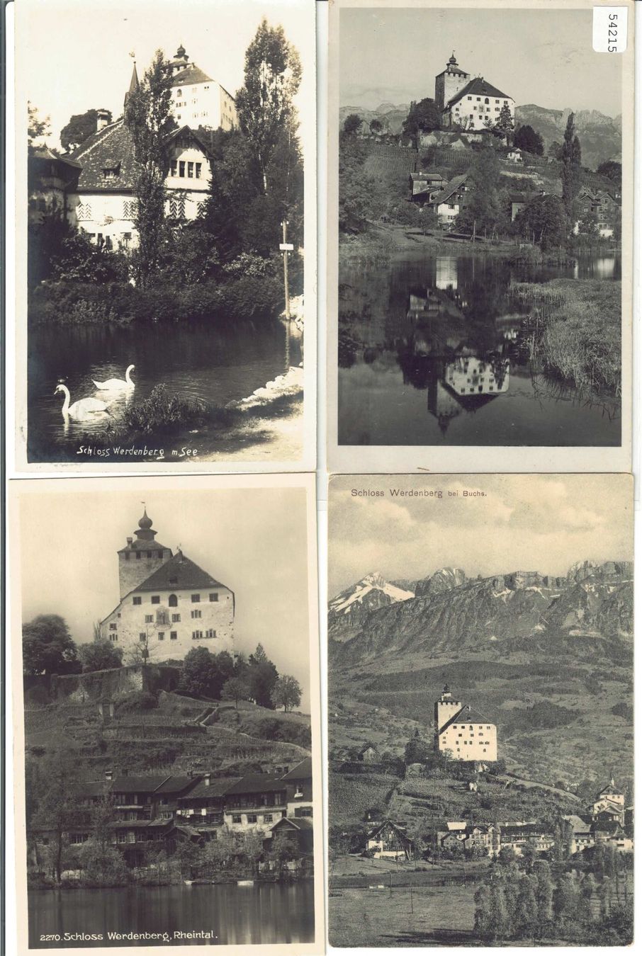 Cartoline postali: 4 AK - Buchs-Werdenberg – Usato da Ettingen venduto da Kartenplanet