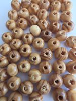 Holz Perlen Kiefer 8mm. 200 Stück lose