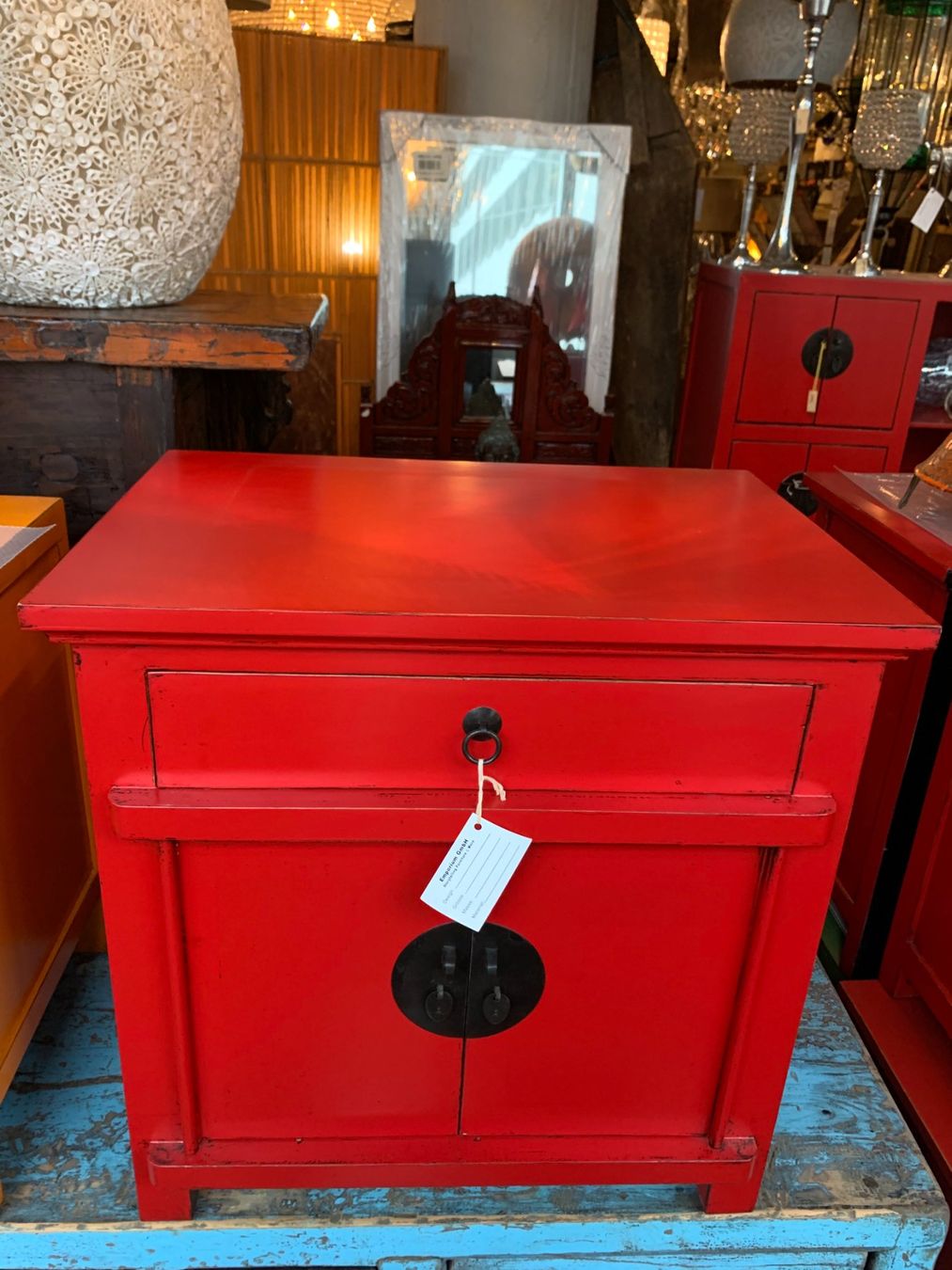 Cassettiere: Chinesische Kommode rot | LIQUIDATIONSVERKAUF – Nuovo (secondo la descrizione) da Luzern venduto da juliam_ 1