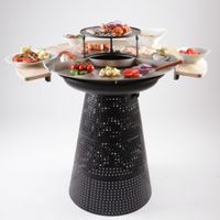 Feuerschale mit Grillring / Feuerturm